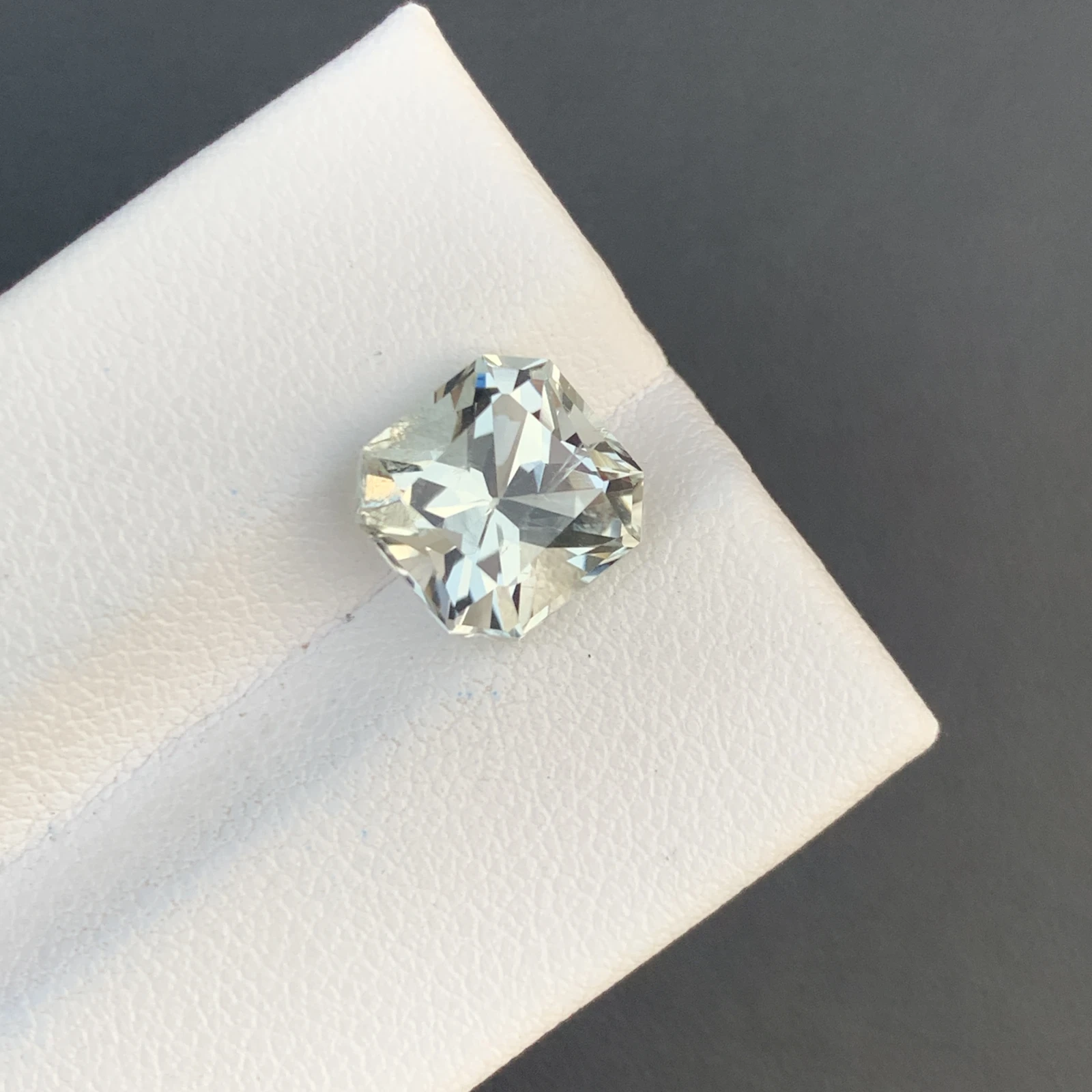 Precision Cut 3.65ct Green Prasiolite Fancy Cut Loose Gemstone — view 3